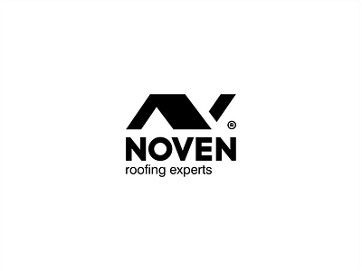 Noven - Roofing Experts branding brandits construction expert house logo minimal monogram roof tile