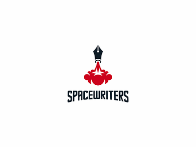 Space Writers blast off cosmos logo rocket ship space spaceship start universe write