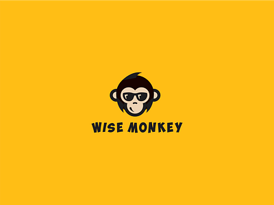 Wise Monkey animation character comic draw glasses logo mascot monkey newrooera studio wise