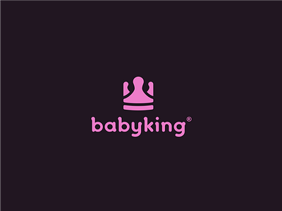 BabyKing babe baby crown fun king logo nipple pink play teat toy