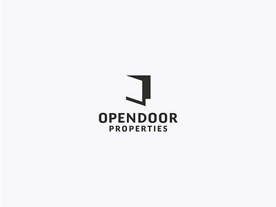 Open Door agency agent building door estate home house logo properties real space