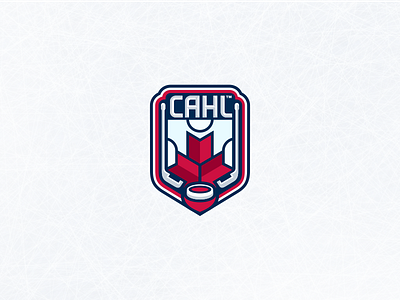 Canadian Amateur Hockey League blade canada design hockey ice leaf league logo maple