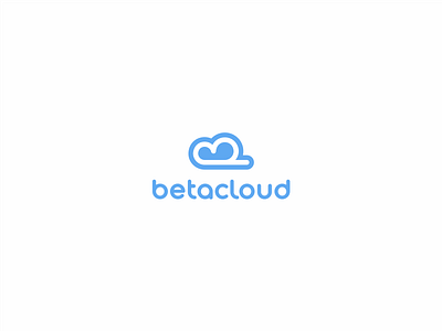 Betacloud beta branding cloud design file hosting logo sky space storage transfer upload