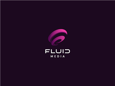 Fluid brand character fluid logo media mobile network research social technology