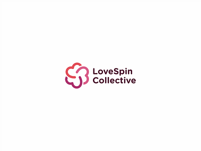 Love Spin Collective art branding character collective female gallery heart logo love modern spin