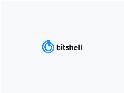 Bit Shell bit branding cloud communication data it logo shell software spin technology