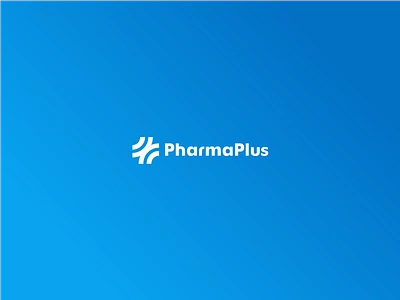 Pharma Plus branding cross cure drugstore health logo medicament medicine pharmacy plus