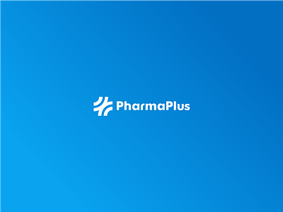 Pharma Plus branding cross cure drugstore health logo medicament medicine pharmacy plus
