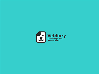Vetdiary animal branding character cure diary dog management page paper treat veterinary