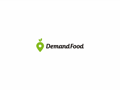 Demand Food branding carrot food fresh fruit health logo map marker pin vegetable
