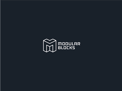 Modular Blocks 3d architecture block branding build dimension home live logo module space