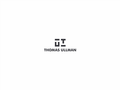 Thomas Ullman architect architecture block blueprint branding cube design line logo negative plan space