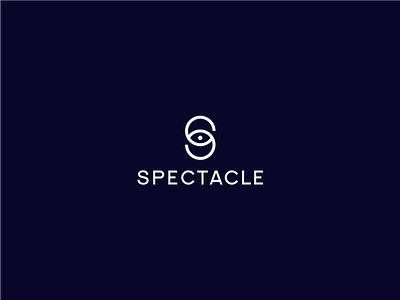 Spectacle branding circle eye eyesight glasses logo monogram treatment vision