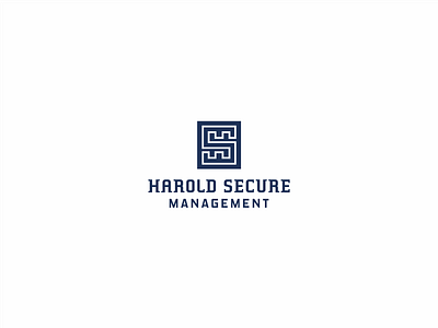 Harold Secure blue company design investment logo managament money monogram secure startegy