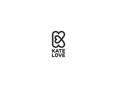 Kate Love branding heart k logo love monogram nib pen poem type write