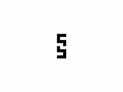 59 Studio black block branding design flat geometric logo minimal monogram shape