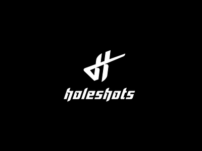 Holeshots apparel bike branding clothing letter logo monogram moto motocross speed sport supermoto
