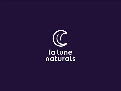 La Lune Naturals beauty branding cosmetics cream leaf logo minimal moon natural skin women