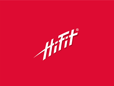 Hi Fit body branding build fit fitness gym logo power sport type typography