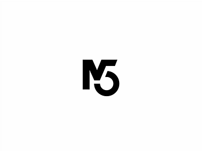 Makro 5 black branding brandits design logo mark minimal monogram number symbol