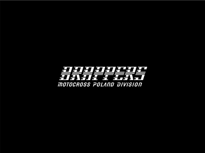 Brappers branding brapp cross dirt division logo moto motocross motocycle poland type typography