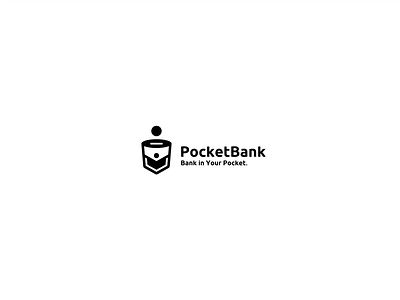 Pocket Bank app bank branding brandits cash logo mobile money pocket safe save