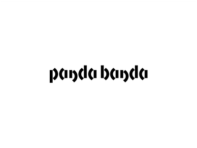 Panda Banda asia bamboo bistro branding food logo minimal panda restaurant typography