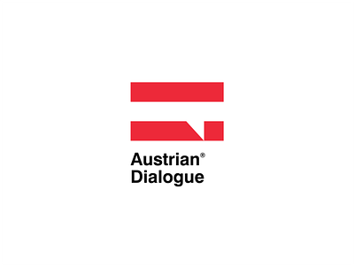 Austrian Dialogue [ WIP ] austria branding brandits dialogue flag logo minimal speech speech bubble talk