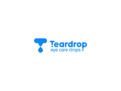 Teardrop branding brandits care drop drug eye letter logo medicine minimal monogram