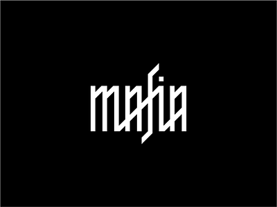 Play With Type Mafia branding brandits line logo mafia minimal play type typography