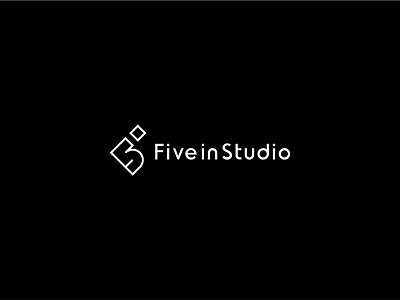 Five In Studio architect branding brandits design five group interior logo monogram number studio