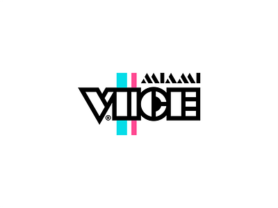 Miami Vice Tribute branding brandits logo miami music sound soundtrack tribute type typecase typography vice