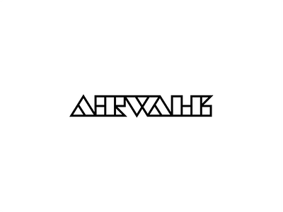 Play With Type - Airwalk Concept air branding brandits geometry logo play type typecase typography vector walk