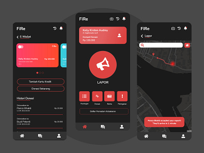 FiRe (Fire Report) android application design fire ios mobile app technology ui ux