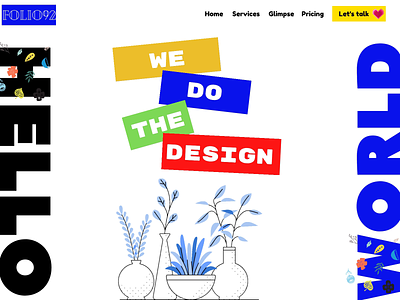 Minimilist Web Home page. 3d animation branding designstudio digitalstudio graphic design homepage logo motion graphics ui webedesign webpage