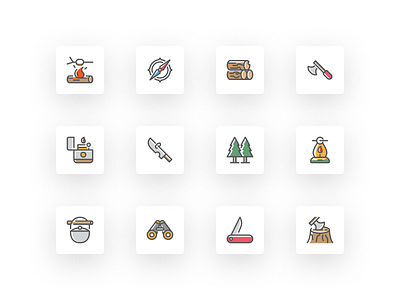 Free Adventure and Survival Icon Set