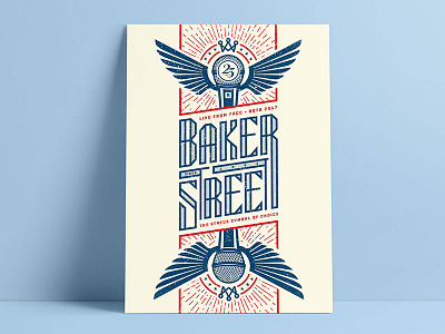 Baker Street Battle of the Bands poster botb poster print ramseycreative typography