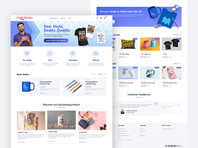 Craft Selection shop landing page