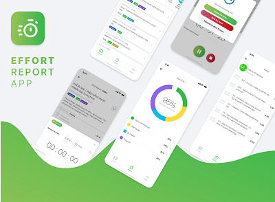 Internal Effort Report Mobile App app mobile app time tracking ui ux