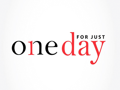 For Just One Day logo