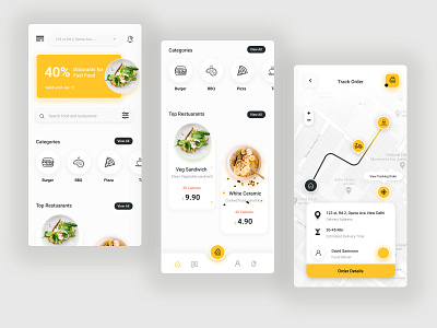 Food Mobile App app design dribbble mobile mobileapp ux