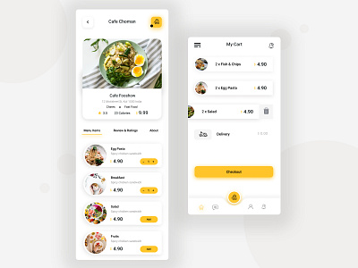 Food Mobile App app branding design dribbble figma mobile mobileapp ui ux web