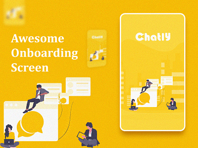 Chatly chat app chatbot chatting design dribbble mobile mobileapp sketchapp ux vector