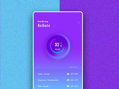 Weather app app design dribbble mobile mobileapp ui ux