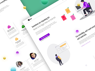 SaaS Landing Page adobe xd app design dribbble ux web website