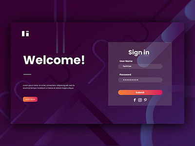 Ui Design For Sign In Page