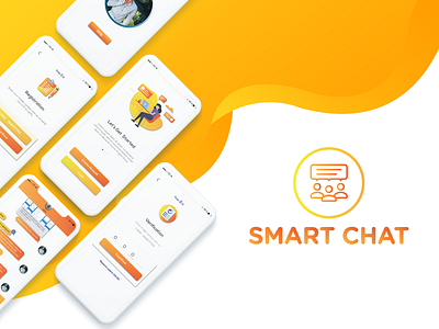 Smart Chat - Iphone Ui Project adobe illustrator adobe photoshop app animation app concept app dashboard awesome colorful cool interface creative icon illustration ios ios app design ios app development ios application iphone 10 typography ui ux vector