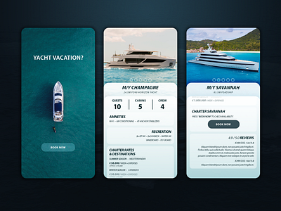 - YACHT BOOKING APP - app boat branding design graphic design mobile travel ui web yacht