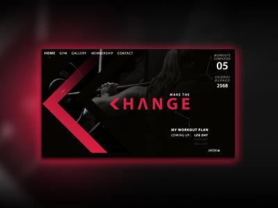 - GYM - branding design graphic design ui web