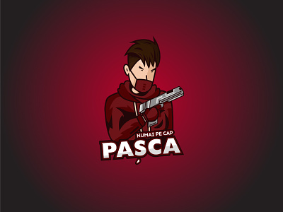 Pasca counter-strike counterstrike design esports gamer gamer logo gamers gun hoodie identity logo mascot mask shooter streamer vector youtuber